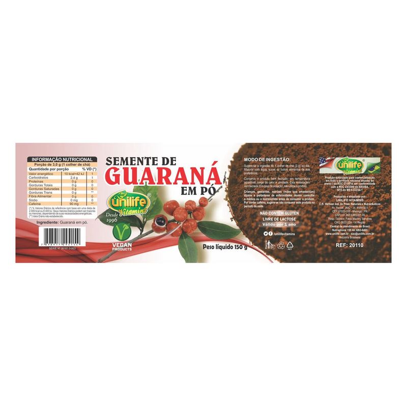 unilife-semente-guarana-em-po-150g-loja-projeto-verao-rotulo