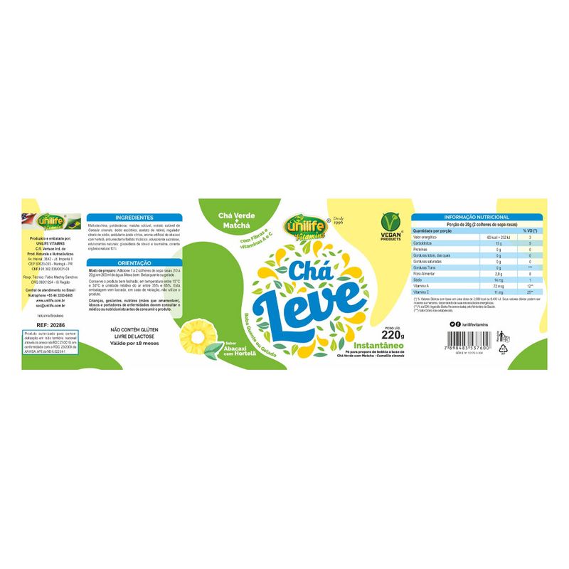 unilife-cha-leve-instantaneo-cha-verde-matcha-220g-loja-projeto-verao-rotulo