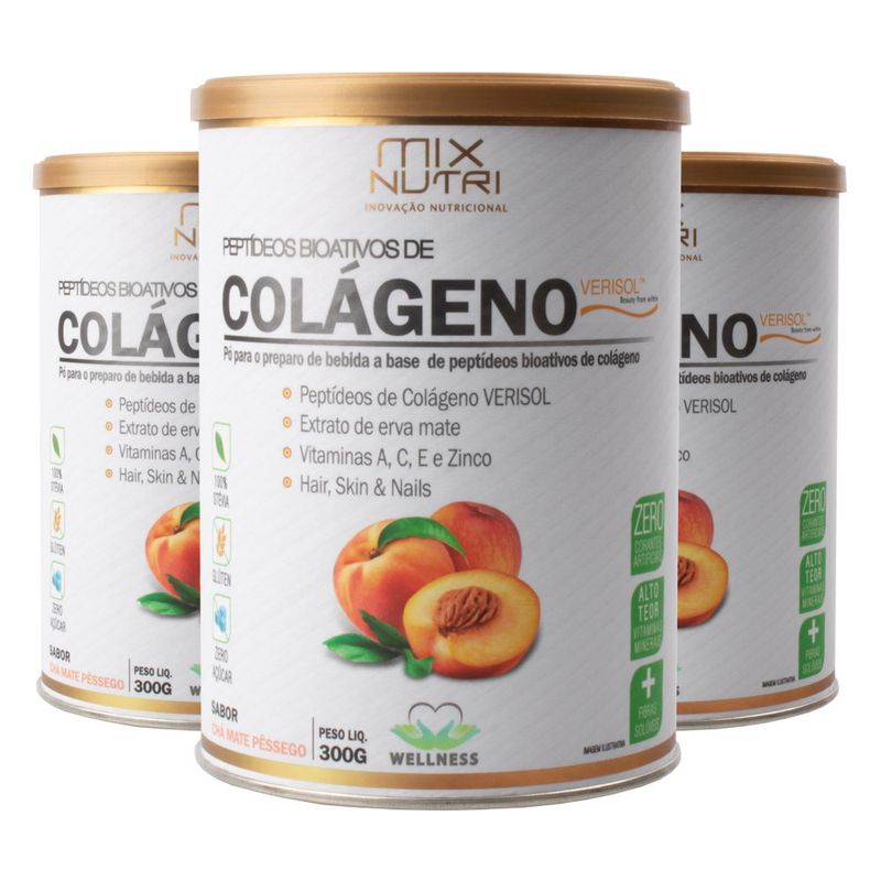 mix-nutri-kit-3x-colageno-verisol-peptideos-bioativos-sabor-cha-mate-pessego-300g-loja-projeto-verao