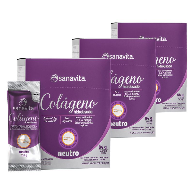 sanavita-kit-3x-colageno-hidrolisado-neutro-30-sticks-loja-projeto-verao