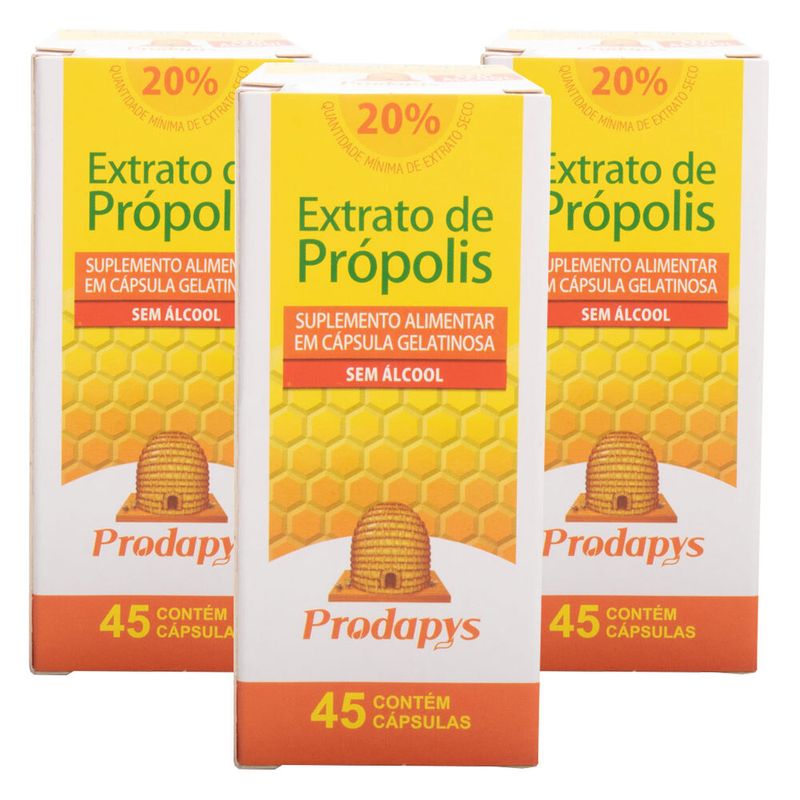 prodapys-3x-extrato-de-propolis-marrom-sem-alcool-20-extrato-seco45-capsulas-loja-projeto-verao