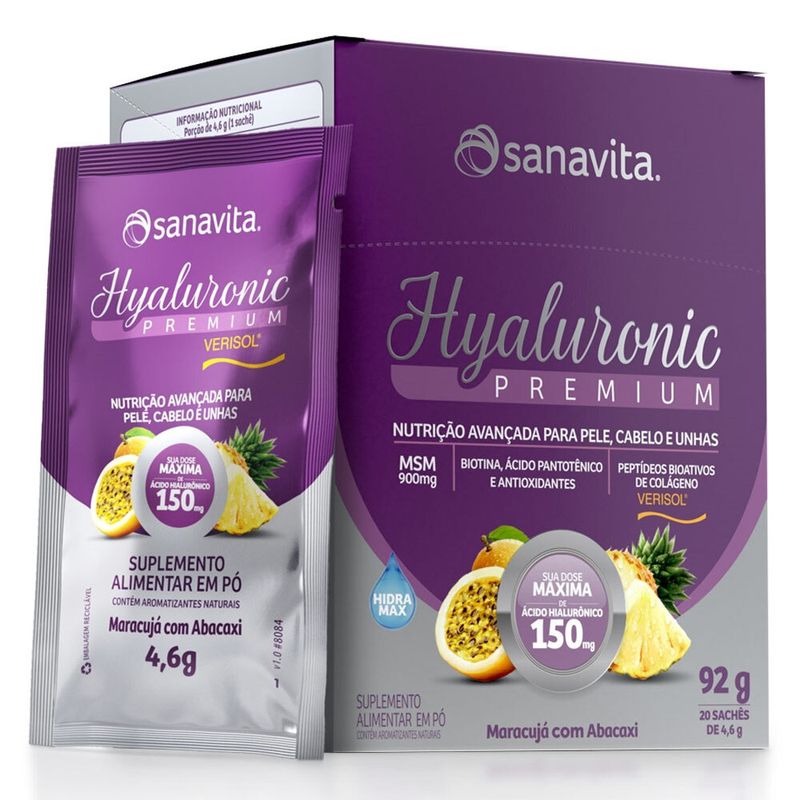 sanavitahyaluronicpremiumverisolsabormaracujaabacaxi20sacheslojaprojetoverao