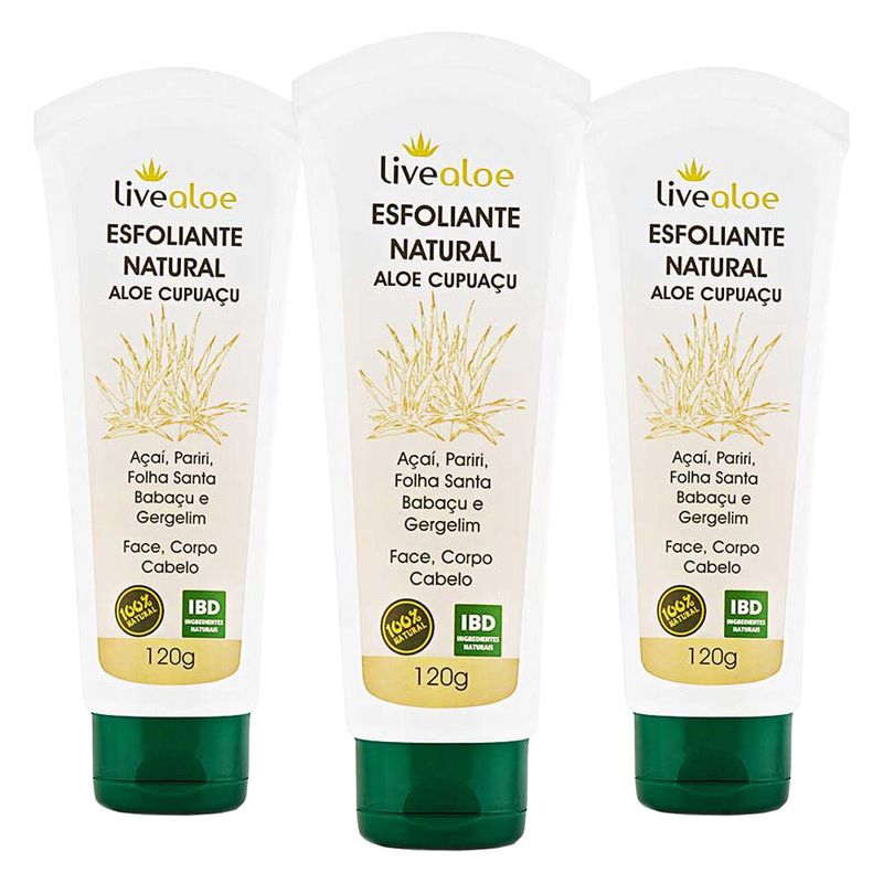 livealoe-kit-3x-esfoliante-natural-aloe-cupuacu-acai-pariri-folha-santa-babacu-gergelim-120ml-loja-projeto-verao