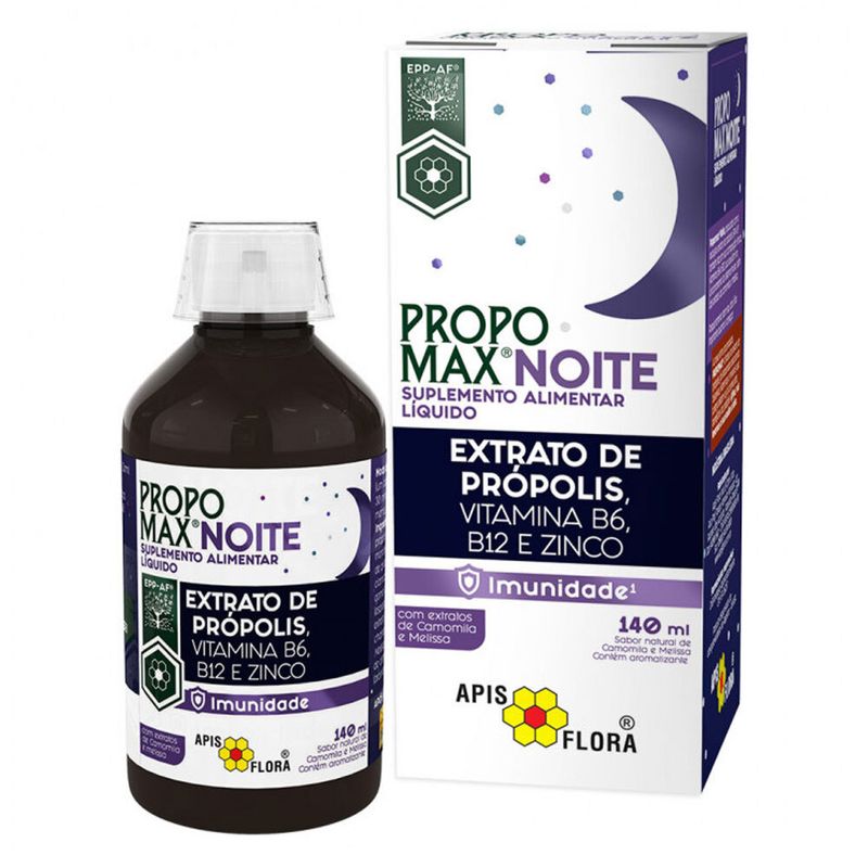 apis-flora-propomax-noite-liquido-extrato-de-propolis-vit-b6-b12-zinco-camomila-melissa-imunidade-140ml-loja-projeto-verao