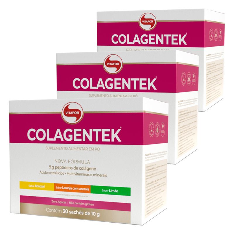vitafor-kit-3x-colagentek-sabor-abacaxi-laranja-com-acerola-limao-30-saches-de-10g-loja-projeto-verao