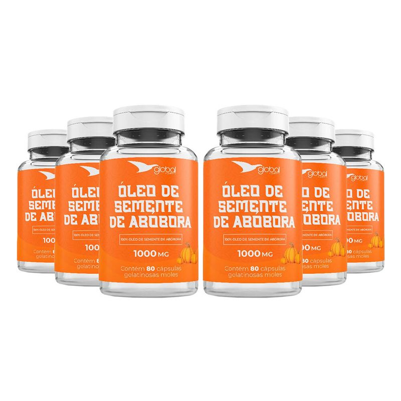 global-suplementos-kit-6x-oleo-de-semente-de-abobora-1000mg-80-capsulas