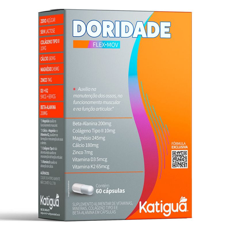katigua-doridade-flex-mov-colageno-tipo-ii-10mg-beta-alanina-200mg-magnesio-245mg-calcio-180mg-zinco-7mg-viramina-d3-5mcg-vitamina-k2-65mcg-60-capsulas