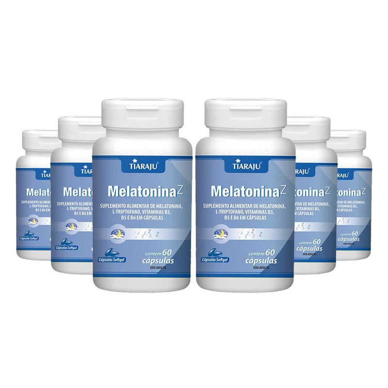 tiaraju-kit-6x-melatonina-z-triptofano-b3-b5-b6-60-capsulas-softgel
