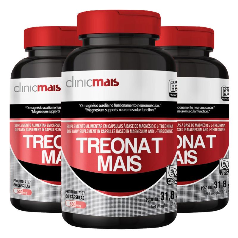 cha-mais-kit-3x-treonat-mais-magnesio-l-treonina-530mg-60-capsulas