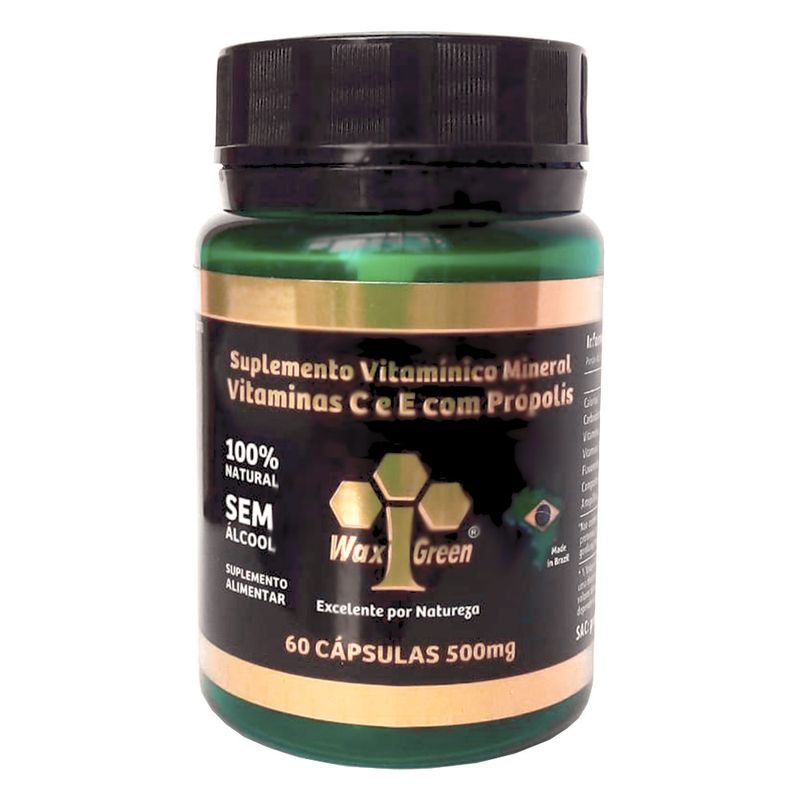 wax-green-suplemento-vitamina-c-e-e-com-propolis-500mg-60-capsulas