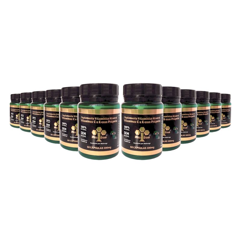 wax-green-kit-12x-suplemento-vitamina-c-e-e-com-propolis-500mg-60-capsulas