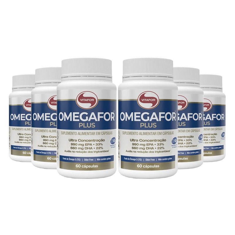 vitafor-kit-6x-omegafor-plus-990mg-epa-660mg-dha-ifos-60-capsulas