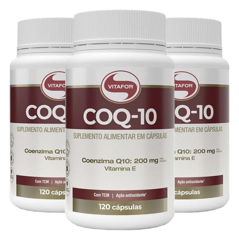 vitafor-kit-3x-coq10-coenzima-q10-200mg-po-porcao-vit-e-100mg-120-capsulas