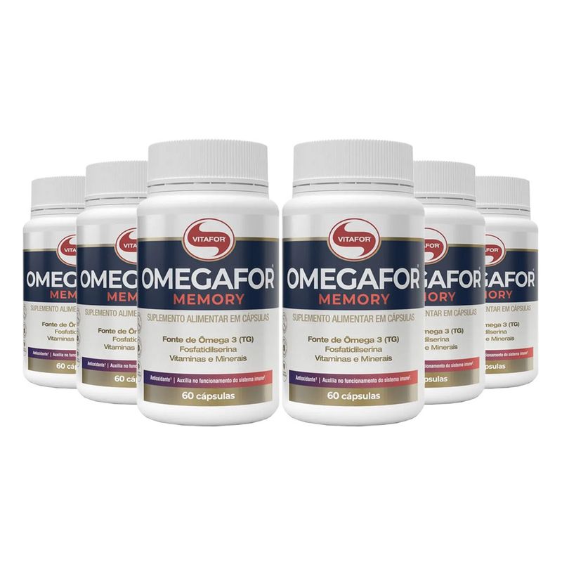 vitafor-kit-6x-omegafor-memory-omega-3-fosfatidilserina-60-capsulas