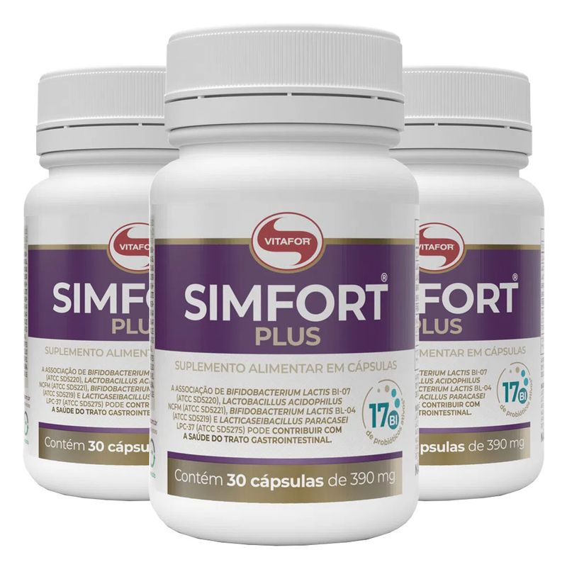 vitafor-kit-3x-simfort-plus-390g-30-capsulas