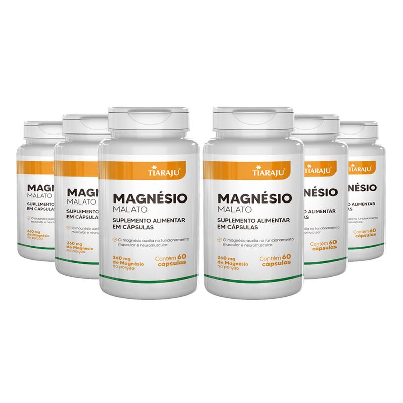 tiaraju-kit-6x-magnesio-malato-260mg-60-capsulas