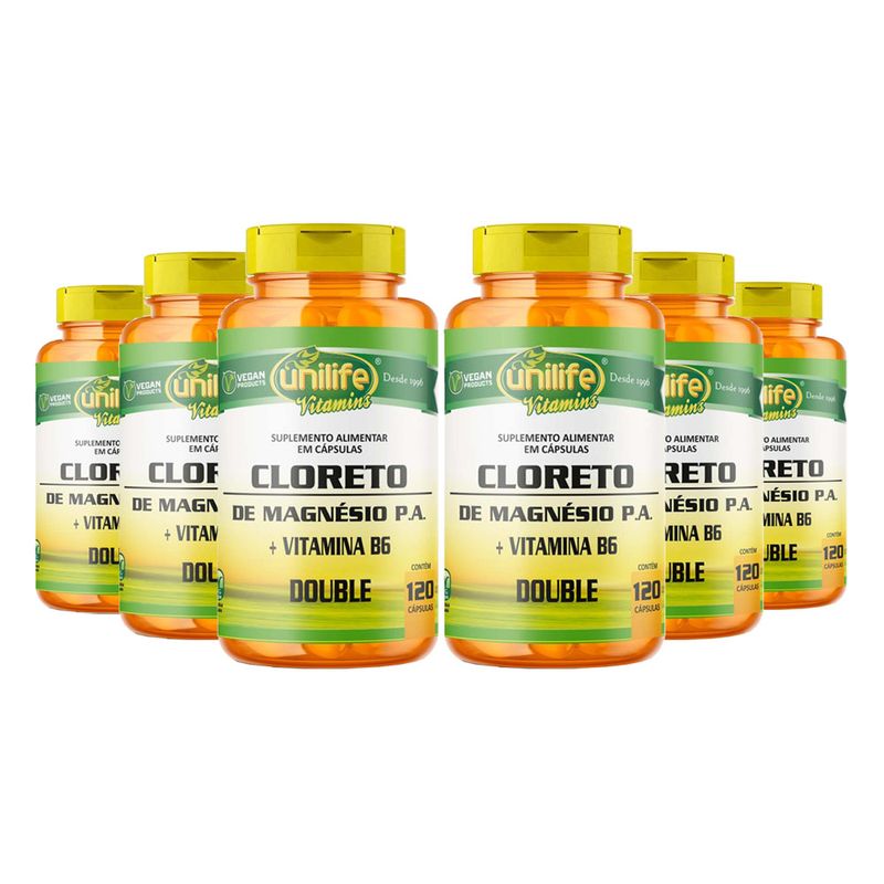 unilife-kit-6x-cloreto-de-magnesio-pa-vit-b6-double-120-capsulas