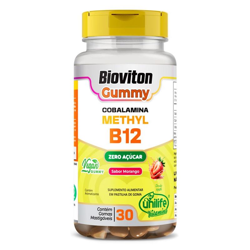 unilife-bioviton-gummy-methylcobalamina-b12-metilcobalamina-sabor-morango-30-gomas-vegan